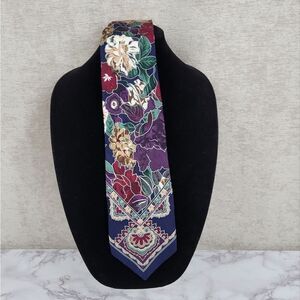 Chez Roffe Vintage Floral Silk Necktie Men's Tie